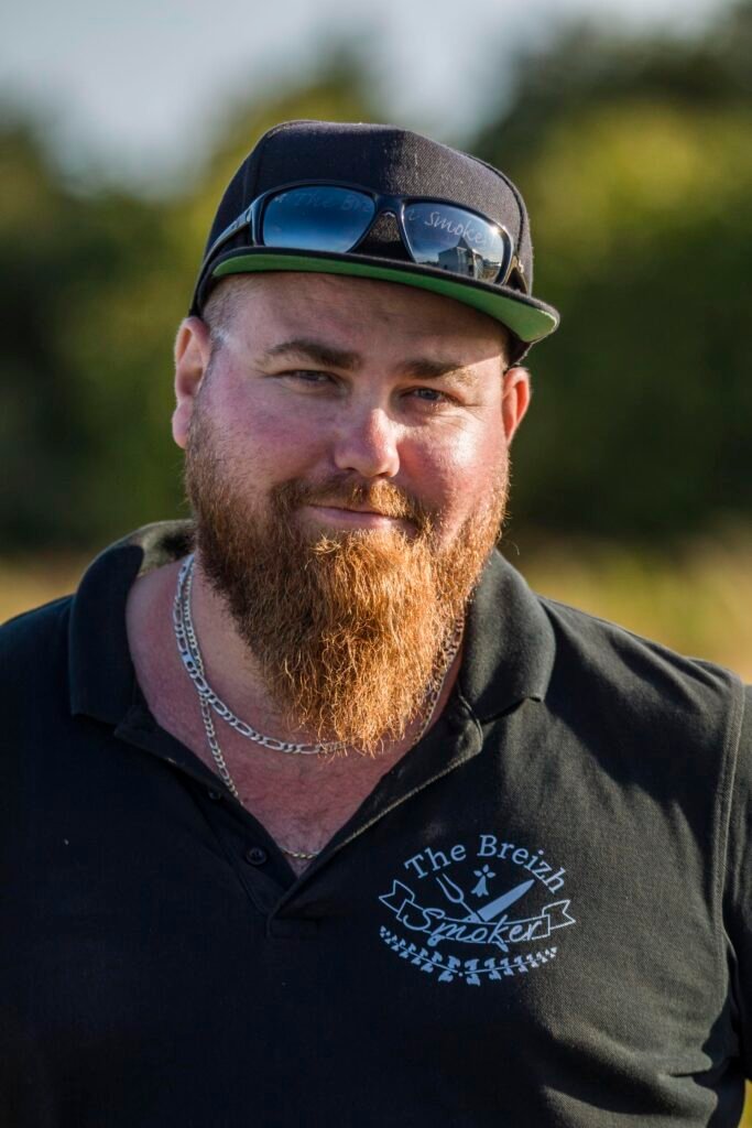 photo portrait du chef barbecue breton Damien Jouan
